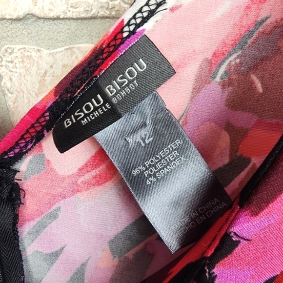 BISOU BISOU Floral Sleeveless Dress Size 12 - Picture 9 of 10